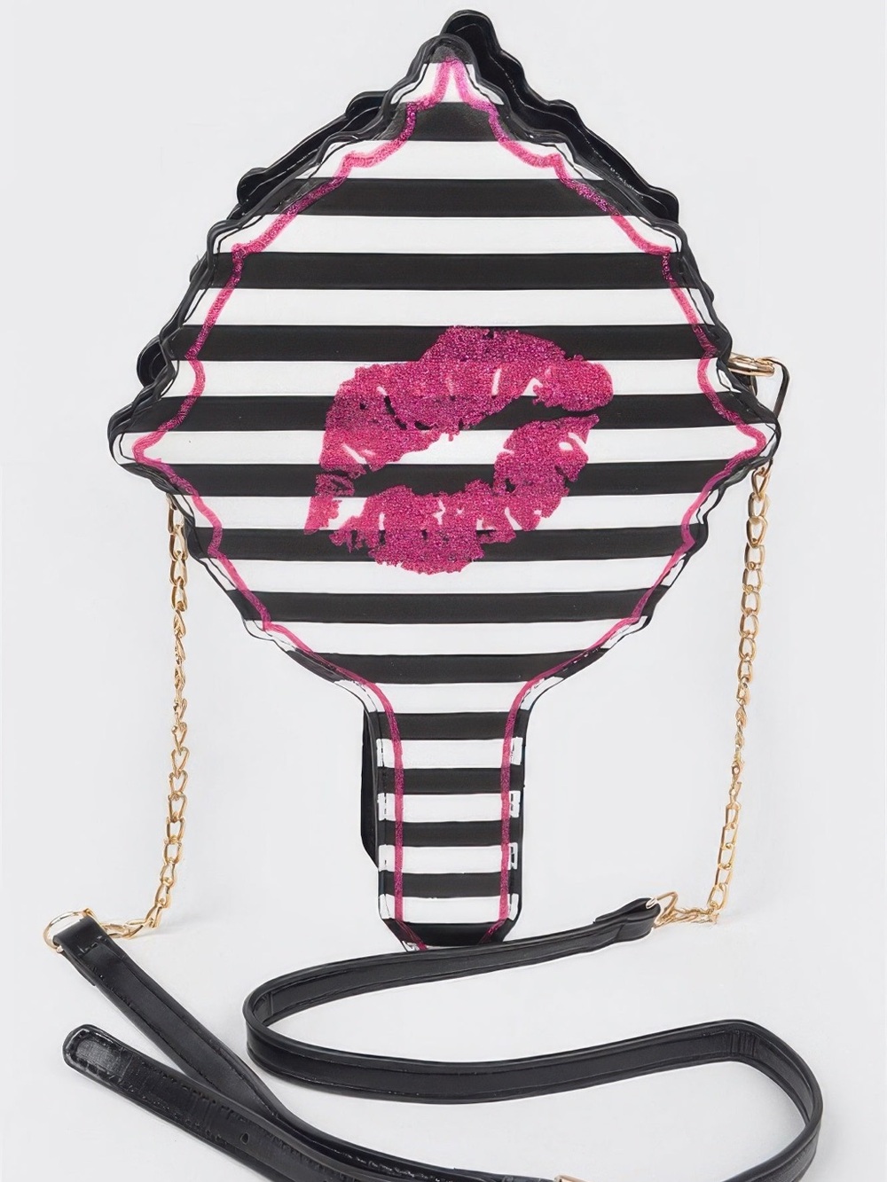 Lips Hair Brush Clutch